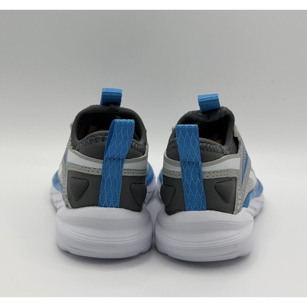 Reebok Lite Spinner Toddler Shoes Size 6M Gray Aqua Blue Slip On Sneakers NIB - Picture 3 of 5